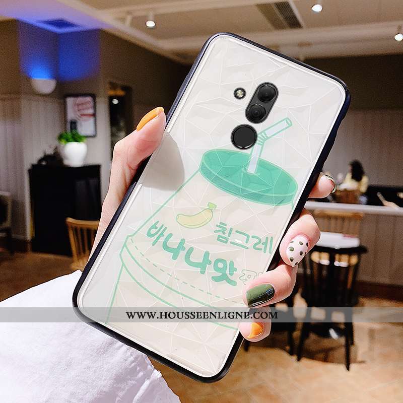 Housse Huawei Mate 20 Lite Modèle Fleurie Protection Blanc Frais Téléphone Portable Charmant Ornemen