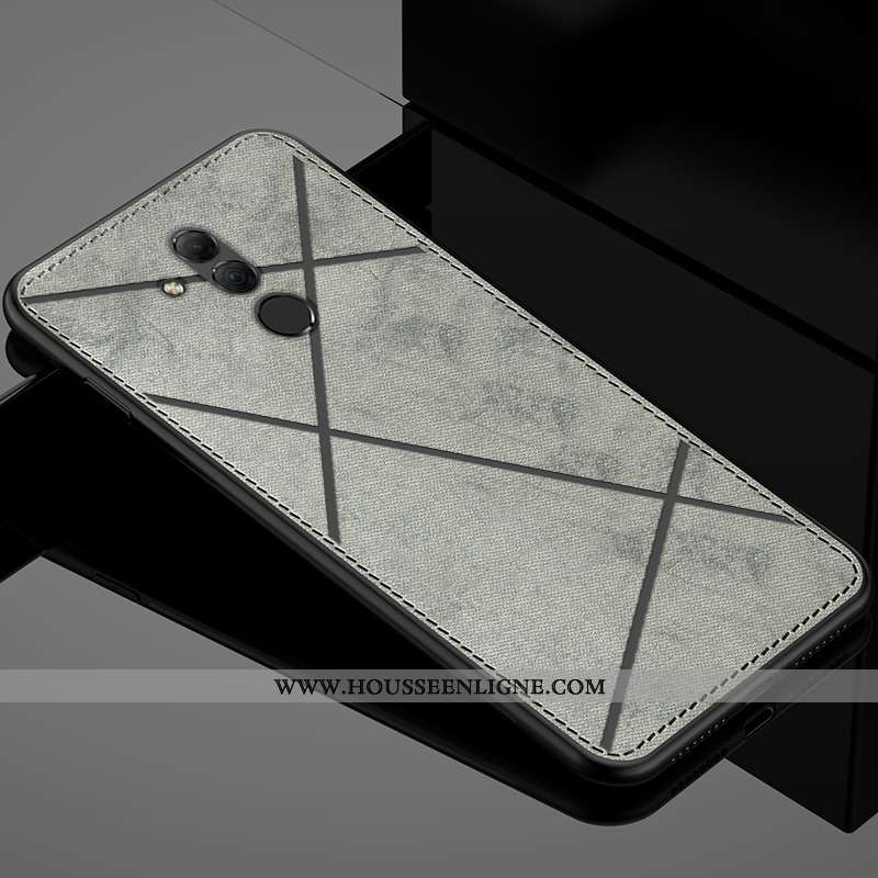 Housse Huawei Mate 20 Lite Personnalité Créatif Protection Téléphone Portable Tissu Mode Étui Bleu