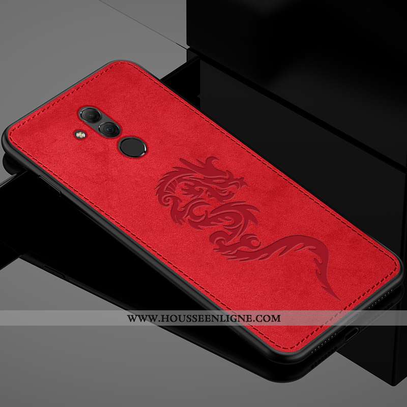 Housse Huawei Mate 20 Lite Personnalité Créatif Protection Téléphone Portable Tissu Mode Étui Bleu