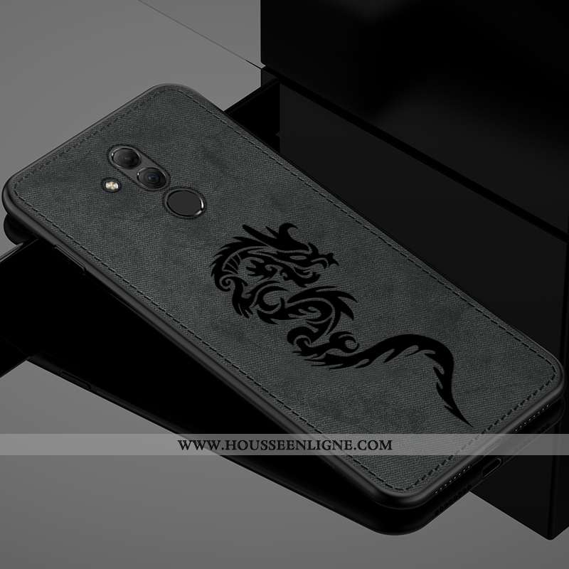 Housse Huawei Mate 20 Lite Personnalité Créatif Protection Téléphone Portable Tissu Mode Étui Bleu