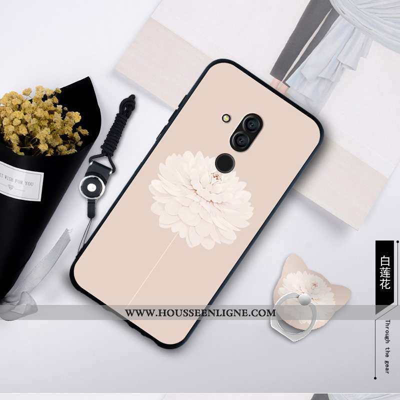 Housse Huawei Mate 20 Lite Personnalité Fluide Doux Coque Bordure Silicone Protection Étui Bleu