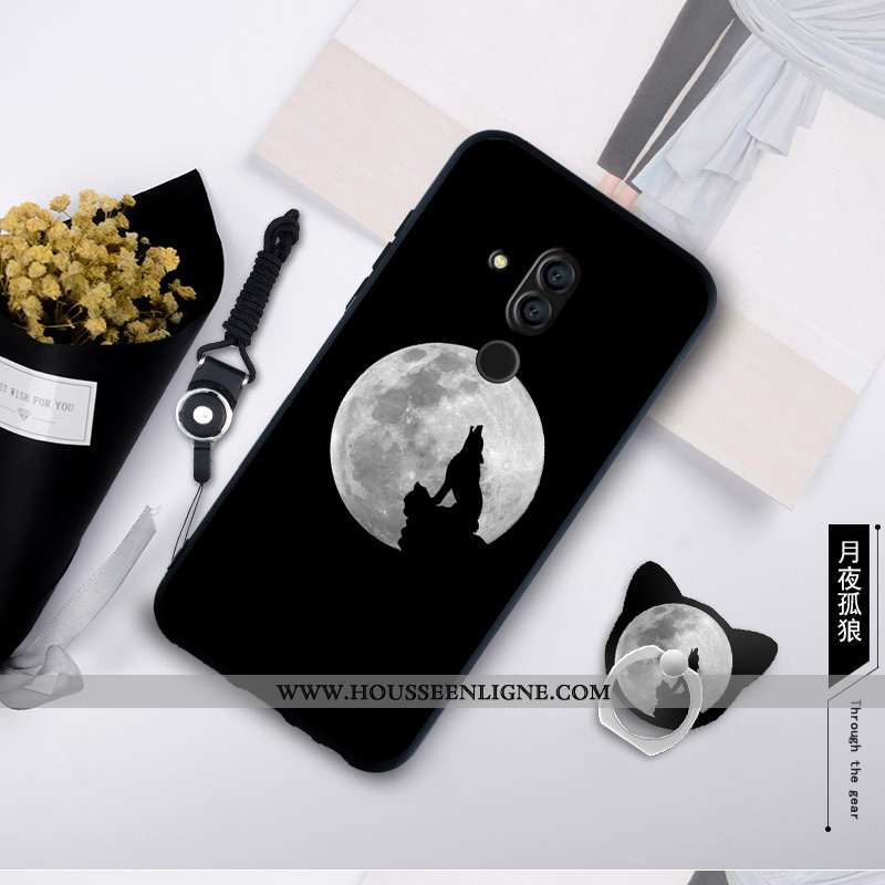 Housse Huawei Mate 20 Lite Personnalité Fluide Doux Coque Bordure Silicone Protection Étui Bleu