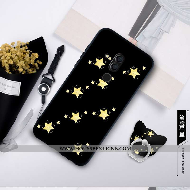 Housse Huawei Mate 20 Lite Personnalité Fluide Doux Coque Bordure Silicone Protection Étui Bleu