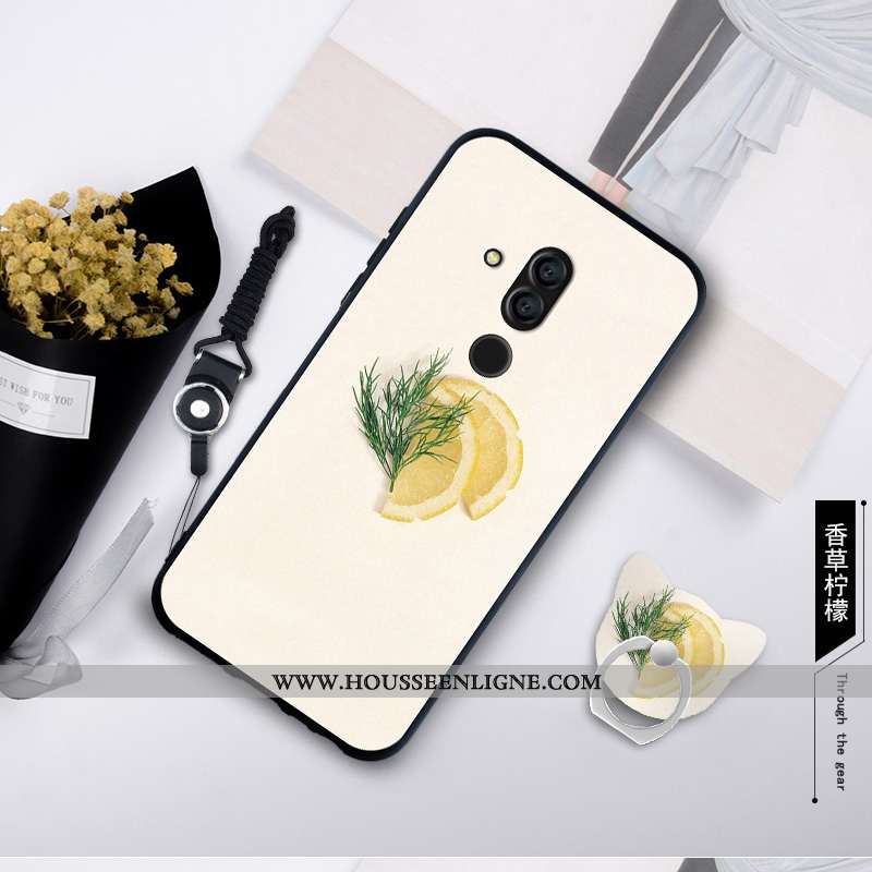 Housse Huawei Mate 20 Lite Personnalité Fluide Doux Coque Bordure Silicone Protection Étui Bleu