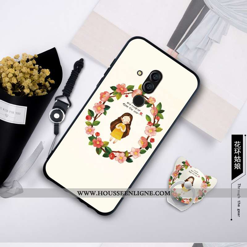 Housse Huawei Mate 20 Lite Personnalité Fluide Doux Coque Bordure Silicone Protection Étui Bleu