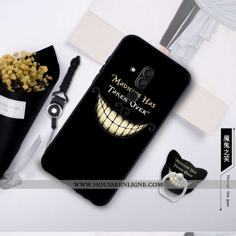 Housse Huawei Mate 20 Lite Personnalité Fluide Doux Coque Bordure Silicone Protection Étui Bleu