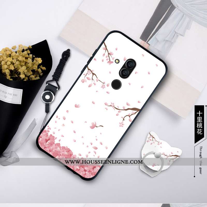 Housse Huawei Mate 20 Lite Personnalité Fluide Doux Coque Bordure Silicone Protection Étui Bleu