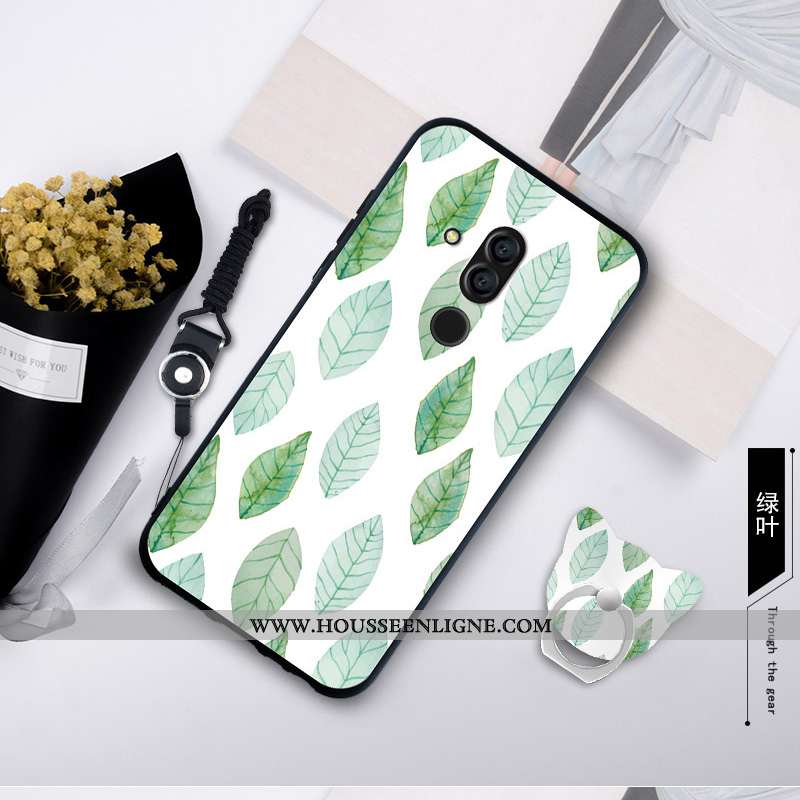 Housse Huawei Mate 20 Lite Personnalité Fluide Doux Coque Bordure Silicone Protection Étui Bleu