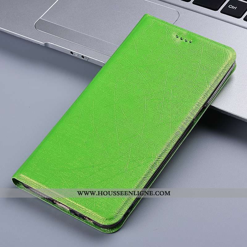 Housse Huawei Mate 20 Lite Protection Cuir Étui Coque Téléphone Portable Silicone Verte
