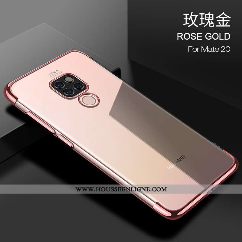 Housse Huawei Mate 20 Légère Fluide Doux Refroidissement Étui Net Rouge Protection Ultra Rose