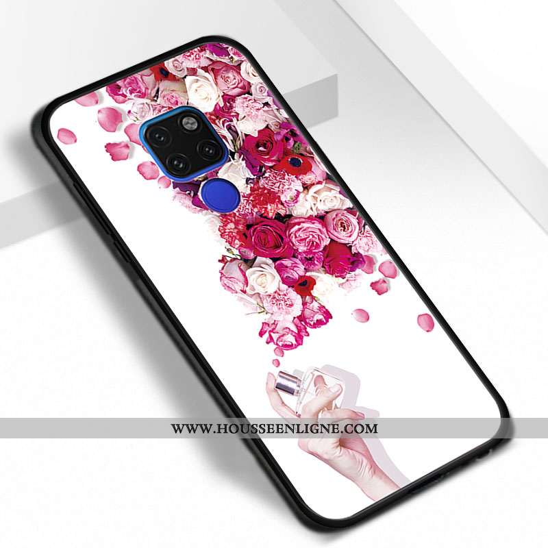 Housse Huawei Mate 20 Personnalité Tendance Rose Téléphone Portable Étui Coque Tout Compris
