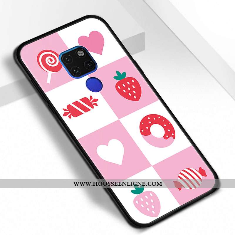 Housse Huawei Mate 20 Personnalité Tendance Rose Téléphone Portable Étui Coque Tout Compris