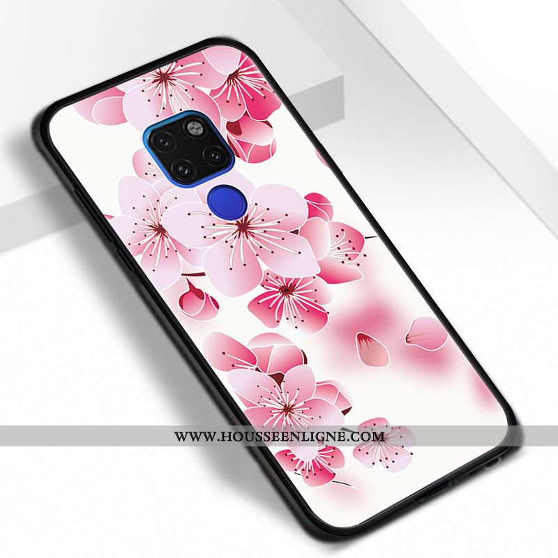 Housse Huawei Mate 20 Personnalité Tendance Rose Téléphone Portable Étui Coque Tout Compris