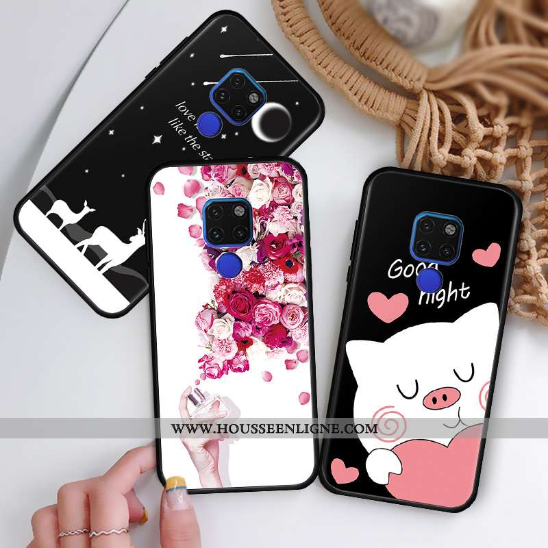 Housse Huawei Mate 20 Personnalité Tendance Rose Téléphone Portable Étui Coque Tout Compris