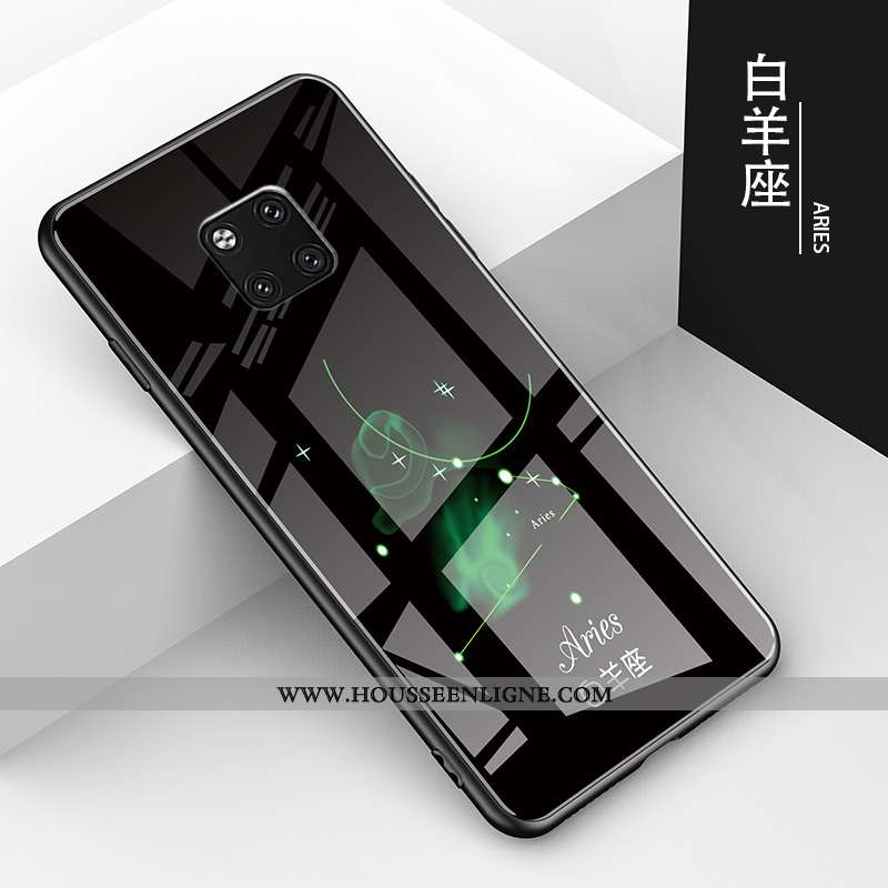 Housse Huawei Mate 20 Pro Charmant Tendance Tout Compris Étui Verre Difficile Amoureux Noir