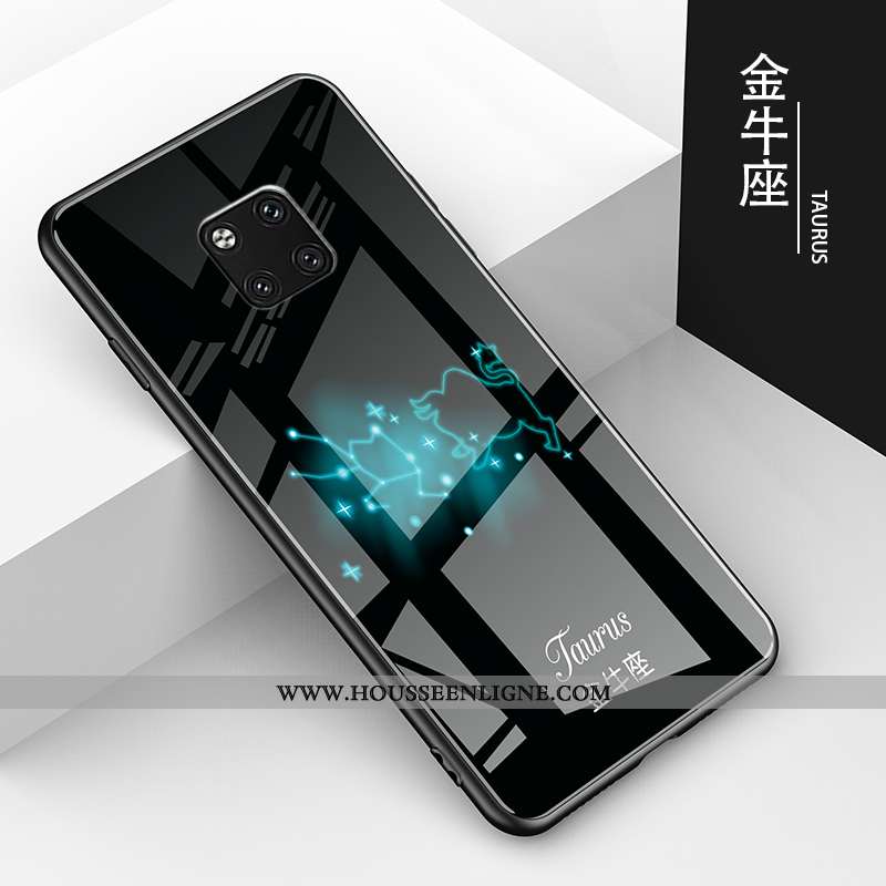 Housse Huawei Mate 20 Pro Charmant Tendance Tout Compris Étui Verre Difficile Amoureux Noir