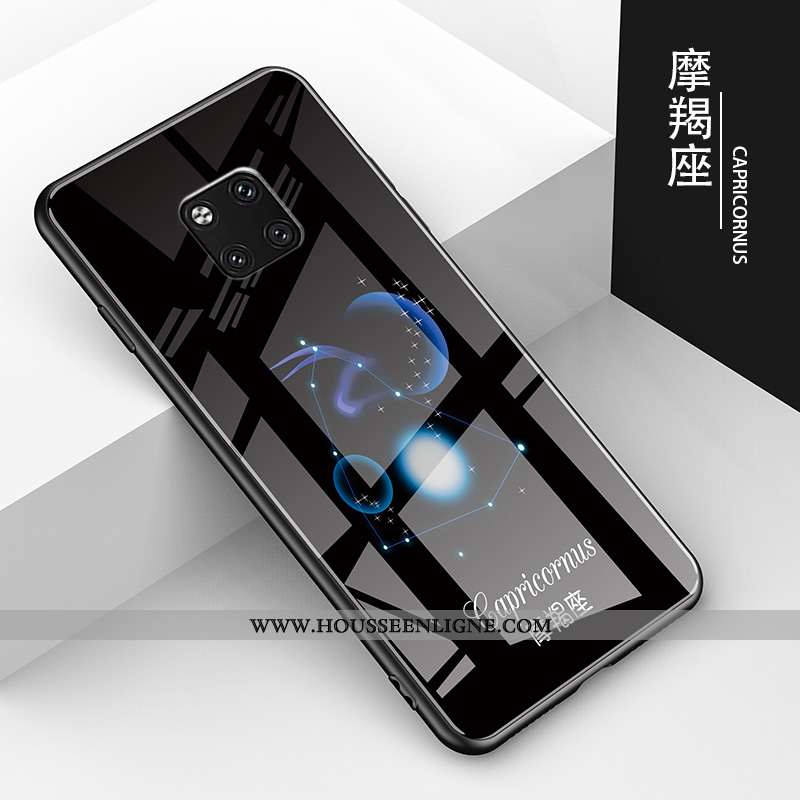 Housse Huawei Mate 20 Pro Charmant Tendance Tout Compris Étui Verre Difficile Amoureux Noir