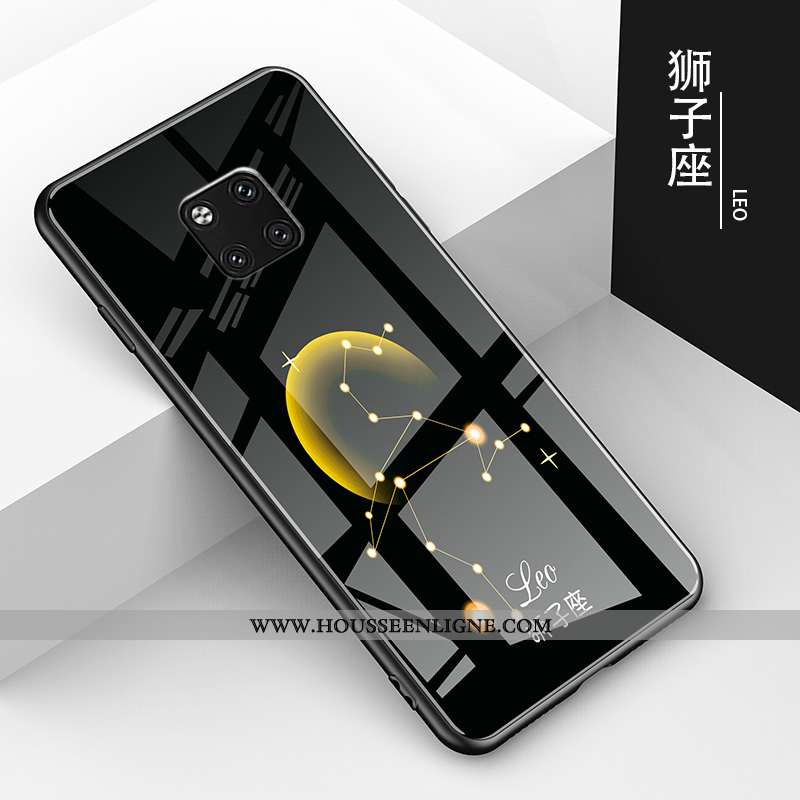 Housse Huawei Mate 20 Pro Charmant Tendance Tout Compris Étui Verre Difficile Amoureux Noir