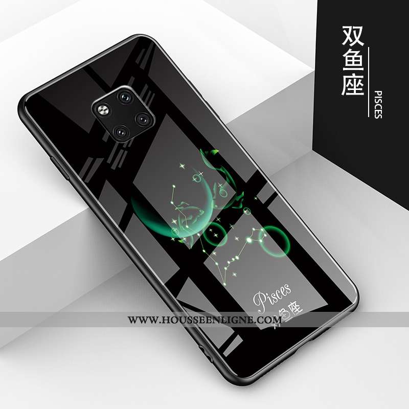Housse Huawei Mate 20 Pro Charmant Tendance Tout Compris Étui Verre Difficile Amoureux Noir