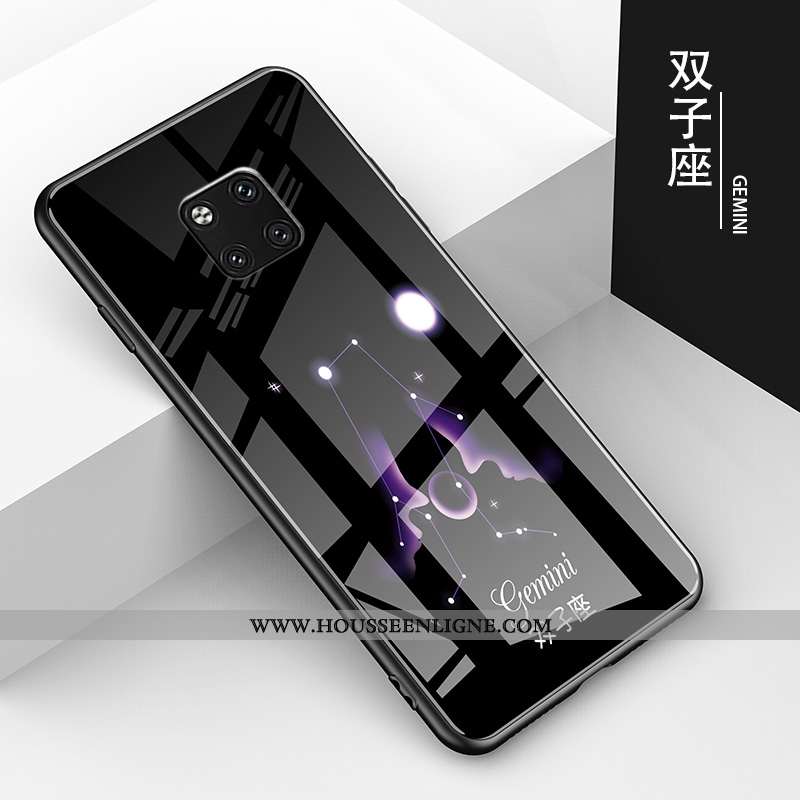 Housse Huawei Mate 20 Pro Charmant Tendance Tout Compris Étui Verre Difficile Amoureux Noir