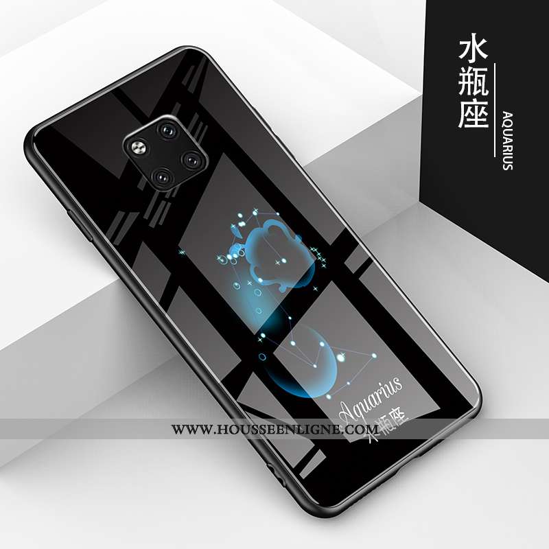 Housse Huawei Mate 20 Pro Charmant Tendance Tout Compris Étui Verre Difficile Amoureux Noir