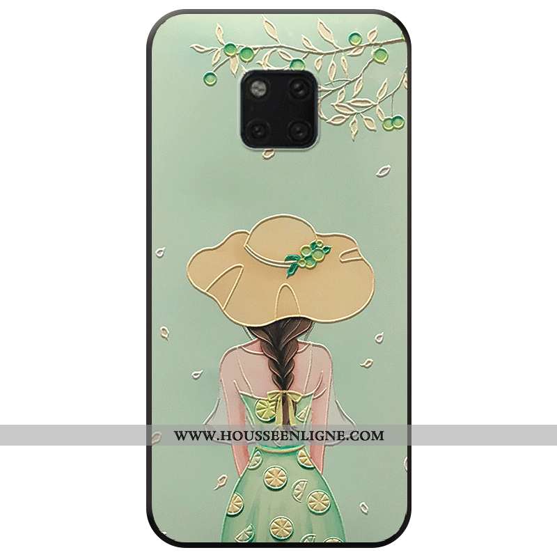 Housse Huawei Mate 20 Pro Délavé En Daim Dessin Animé Protection Incassable Téléphone Portable Tout 