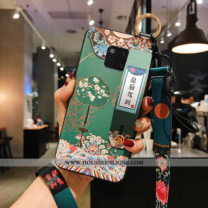 Housse Huawei Mate 20 Pro Fluide Doux Ornements Suspendus Rouge Téléphone Portable Vent Personnalité