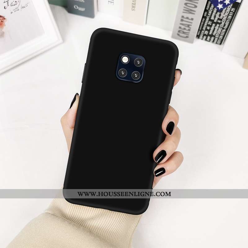 Housse Huawei Mate 20 Pro Fluide Doux Silicone Frais Simple Tout Compris Incassable Tendance Jaune