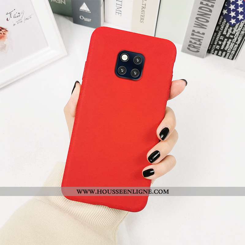 Housse Huawei Mate 20 Pro Fluide Doux Silicone Frais Simple Tout Compris Incassable Tendance Jaune