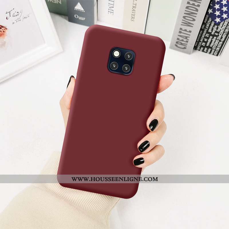 Housse Huawei Mate 20 Pro Fluide Doux Silicone Frais Simple Tout Compris Incassable Tendance Jaune