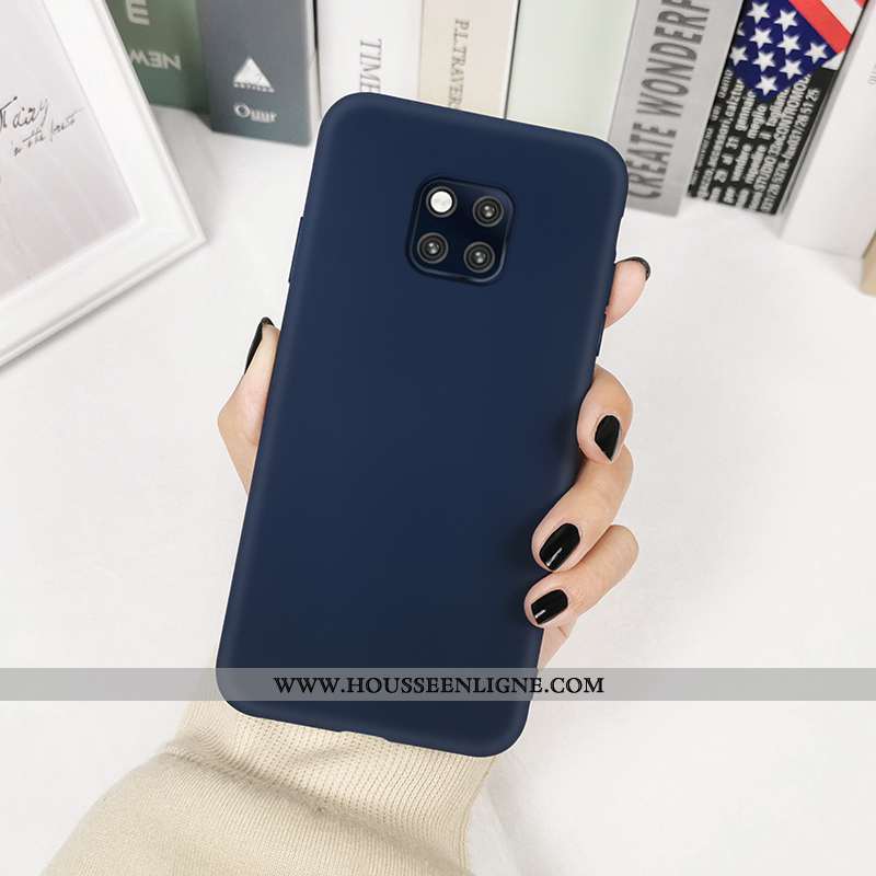 Housse Huawei Mate 20 Pro Fluide Doux Silicone Frais Simple Tout Compris Incassable Tendance Jaune