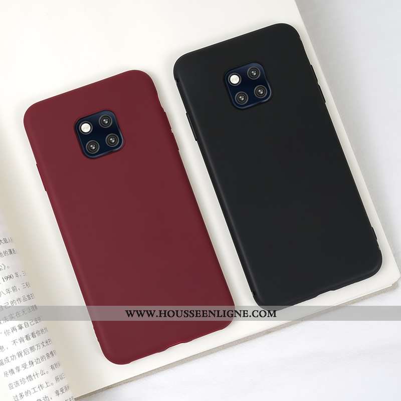 Housse Huawei Mate 20 Pro Fluide Doux Silicone Frais Simple Tout Compris Incassable Tendance Jaune