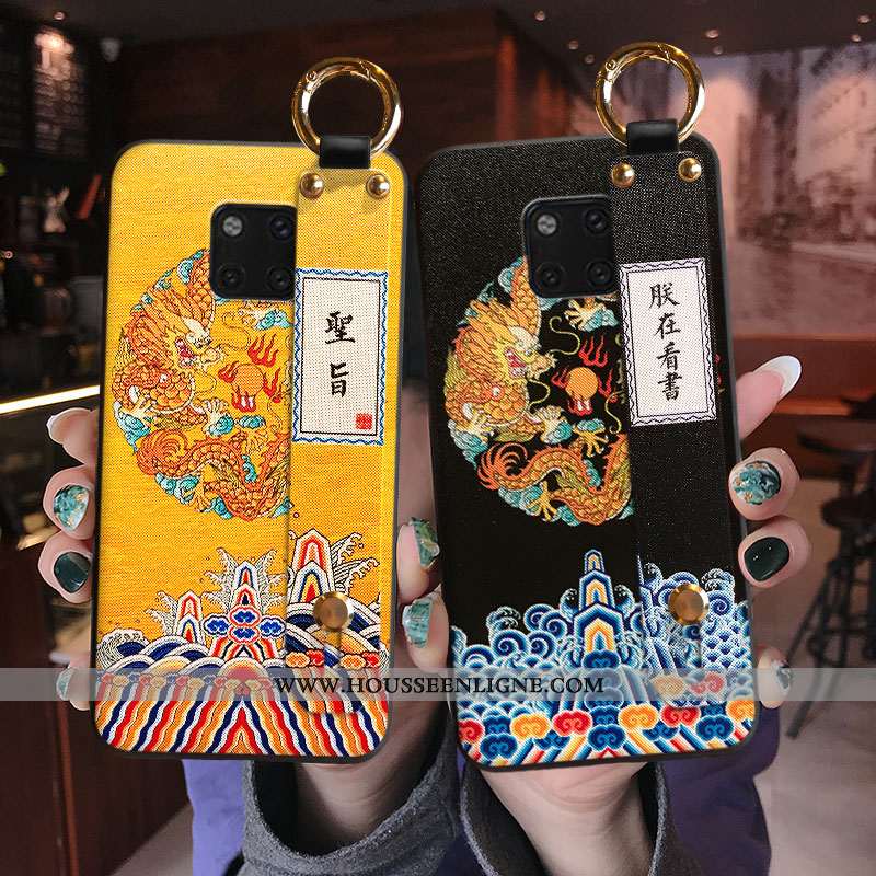 Housse Huawei Mate 20 Pro Mode Protection Créatif Téléphone Portable Étui Personnalité Coque Jaune