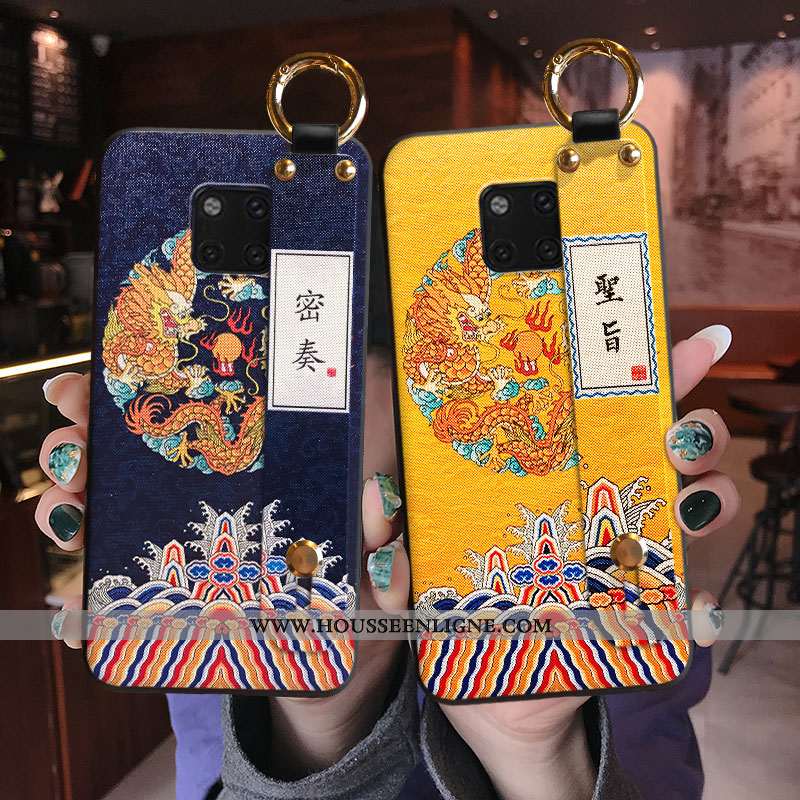 Housse Huawei Mate 20 Pro Mode Protection Créatif Téléphone Portable Étui Personnalité Coque Jaune