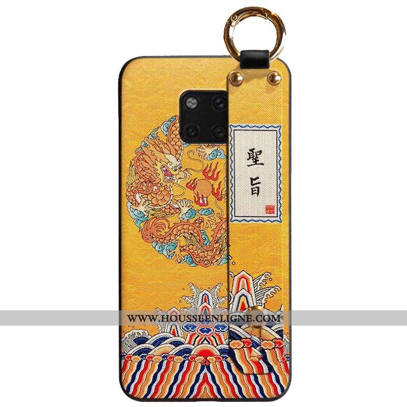 Housse Huawei Mate 20 Pro Mode Protection Créatif Téléphone Portable Étui Personnalité Coque Jaune