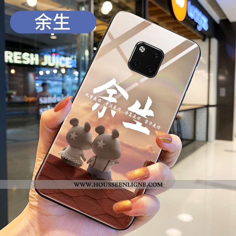 Housse Huawei Mate 20 Pro Silicone Verre Téléphone Portable Tout Compris Coque Petit Dessin Animé No