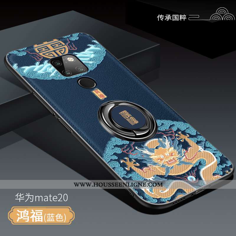 Housse Huawei Mate 20 Protection Ultra Tendance Étui Téléphone Portable Magnétisme Incassable Rouge