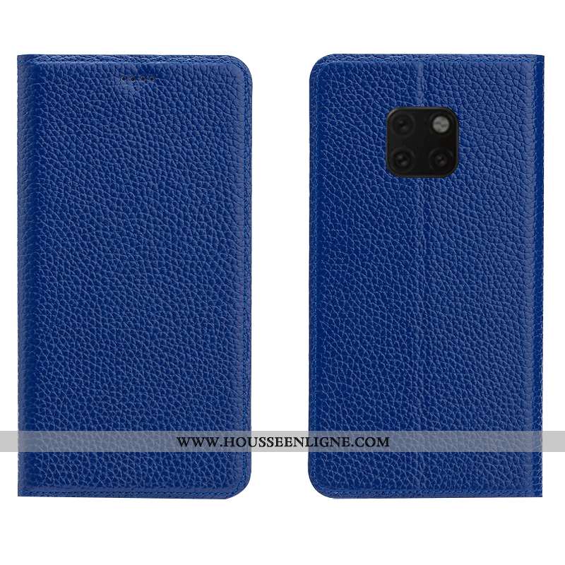 Housse Huawei Mate 20 Rs Cuir Véritable Cuir Modèle Fleurie Téléphone Portable Incassable Tout Compr