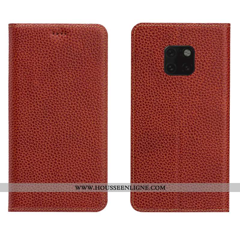 Housse Huawei Mate 20 Rs Cuir Véritable Cuir Modèle Fleurie Téléphone Portable Incassable Tout Compr