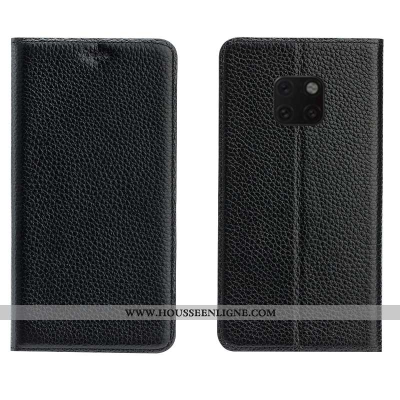 Housse Huawei Mate 20 Rs Cuir Véritable Cuir Modèle Fleurie Téléphone Portable Incassable Tout Compr