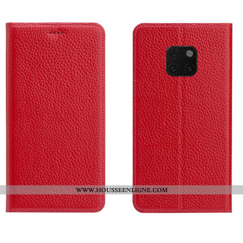 Housse Huawei Mate 20 Rs Cuir Véritable Cuir Modèle Fleurie Téléphone Portable Incassable Tout Compr