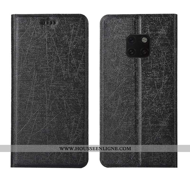 Housse Huawei Mate 20 Rs Modèle Fleurie Cuir Téléphone Portable Étui Or Coque Soie Doré