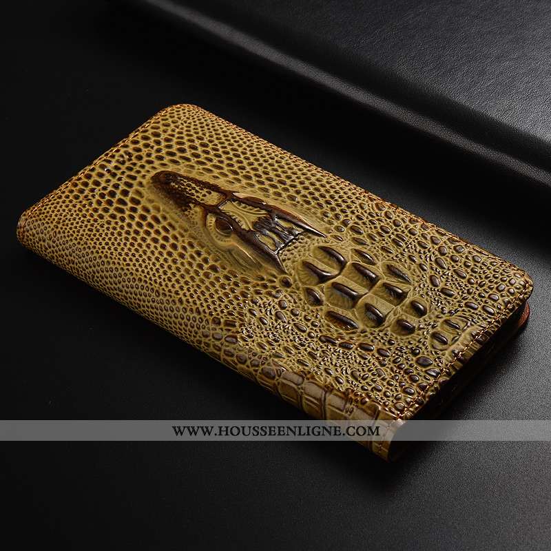 Housse Huawei Mate 20 Rs Modèle Fleurie Protection Téléphone Portable Cuir Jaune Coque Incassable