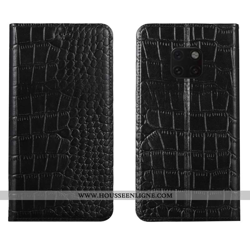 Housse Huawei Mate 20 Rs Protection Cuir Véritable Téléphone Portable Rouge Modèle Fleurie Tout Comp