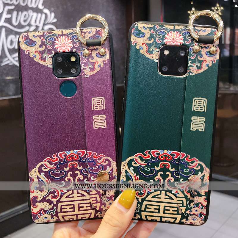 Housse Huawei Mate 20 Rs Protection Personnalité Tendance Coque Vert Net Rouge Incassable Verte