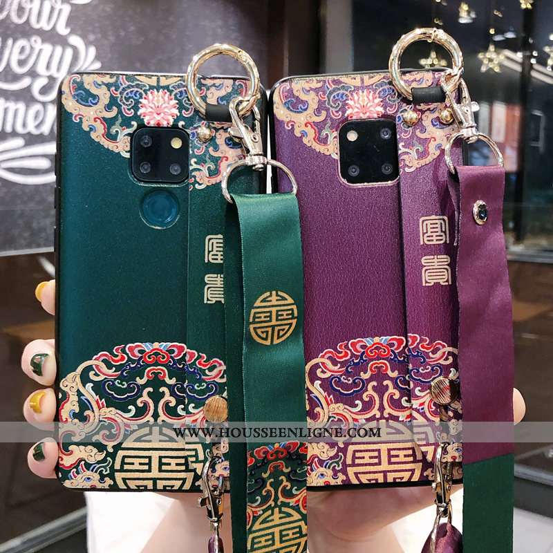 Housse Huawei Mate 20 Rs Protection Personnalité Tendance Coque Vert Net Rouge Incassable Verte