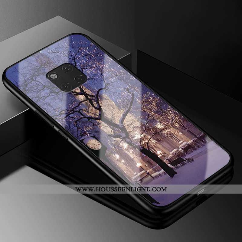 Housse Huawei Mate 20 Rs Protection Verre Fluide Doux Coque Mode Europe Nouveau Violet