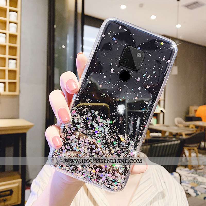 Housse Huawei Mate 20 X Mode Protection Incassable Net Rouge Quicksand Ballon Étui Verte