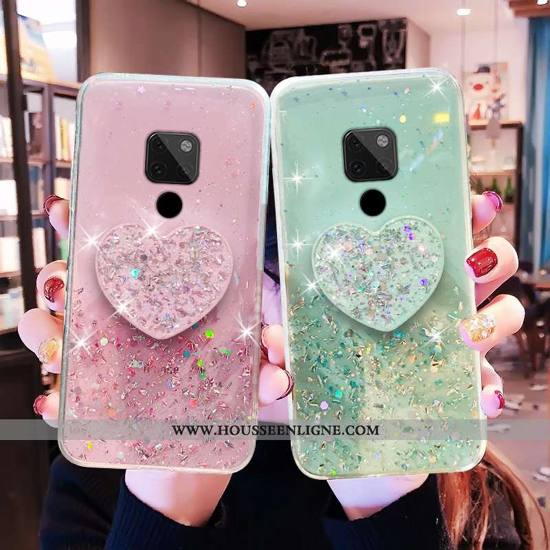 Housse Huawei Mate 20 X Mode Protection Incassable Net Rouge Quicksand Ballon Étui Verte