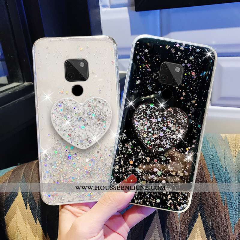 Housse Huawei Mate 20 X Mode Protection Incassable Net Rouge Quicksand Ballon Étui Verte